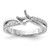 14K White Gold Lab Grown Diamond VS/SI FGH Round Semi-mount Eng Ring RM2433E-075-7WLG