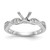 14K White Gold Lab Grown Diamond VS/SI FGH Round Semi-mount Eng Ring RM2529E-100-7WLG