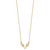 14K Polished Wings and Heart 17in Necklace SF3068-17