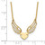 14K Polished Wings and Heart 17in Necklace SF3068-17