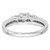 14K White Gold Lab Grown Diamond VS/SI FGH 3-Stone Complete Eng Ring RM2972E-033-7CWLG