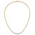 14K Two-tone Diamond-cut Beaded 18in Necklace SF2987-18