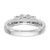 14K White Gold Lab Grown Diamond VS/SI FGH 3-Stone Complete Eng Ring RM2979E-038-7CWLG