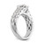 14K White Gold Lab Grown Diamond VS/SI FGH Peg Semi-mount Eng Ring RM2935E-144-7WLG