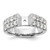 14K White Gold Lab Grown Diamond VS/SI FGH Peg Semi-mount Eng Ring RM2935E-144-7WLG