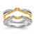 14K Two-tone Lab Grown VS/SI FGH Dia Guard RM3098B-025-WYLG
