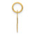 10K Small Fancy Script Initial C Charm 10YC650C