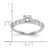 14K White Gold Lab Grown Diamond VS/SI FGH Peg Semi-mount Eng Ring RM2936E-072-7WLG