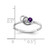14k White Gold 3mm Amethyst A Diamond ring X9739AM/A