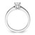 14K White Gold Lab Grown Diamond VS/SI FGH Round Complete Eng Ring RM2578E-050-7CWLG