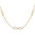 14K Polished Infinity Stations 16in with 2in ext. Necklace SF3067-16
