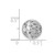 14k White Gold Diamond-cut Filigree Ball Chain Slide SL136