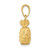 10k 3-D Pineapple Pendant 10C3204