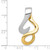 14k Two-Tone Reversible Fancy Omega Slide SL296
