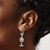 14K White Gold Palm Tree Leverback Earrings TF1837W