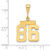 14k Small Polished Number 86 Charm SP86