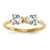 14k Gold Polished White Topaz Bow Ring XBS519