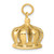 14k 3D Crown Charm A0318