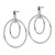 14k White Gold Gold Polished Post Dangle Earrings TF1981W