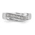 14K White Gold Lab Grown VS/SI FGH Dia Men's Band RM3468B-025-WLG
