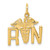 14k RN Registered Nurse Charm A0390