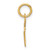 10K Small Fancy Script Initial E Charm 10YC650E