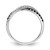 14k White Gold Black and White Diamond Twisted Ring RM5687-BK-025-WA