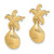 14K Starfish /Scallop Shell Dangle Earrings TE849