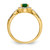 14k Diamond and Oval Emerald Ring RM5745-EM-033-YA