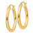 14k Polished 3.5mm Oval Tube Hoop Earrings TC120Y