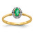 14k Diamond and Oval Emerald Halo Ring RM5757-EM-010-YA