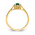 14k Diamond and Oval Emerald Halo Ring RM5757-EM-010-YA