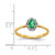 14k Diamond and Oval Emerald Halo Ring RM5757-EM-010-YA