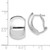 14K White Gold Polished Omega Back Earrings TF1524