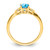 14k Blue Topaz and Diamond Ring RM5760-BT-006-YA