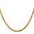 14K 30 Inch 4mm Diamond-cut Quadruple Rope Lobster Clasp Chain QTR030-30