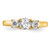 14K Gold Lab Grown Diamond VS/SI FGH 3-Stone Complete Engagement Rin RM4229E-100-CYLG