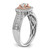 14K Two-Tone Eternal Promise Lab Grown VS/SI FGH Dia Halo Complete Ring RM5741E-033-CWRLG