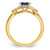 14K Lab Grown VS/SI FGH Dia and Created Sapphire Ring RM5760-CSA-013-YLG
