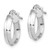 14k White Gold Polished Small 3mm Hoop Earrings TF1380W