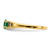 10k Polished Triple Emerald and Diamond 3-stone Ring RM5764-EM-003-1YA
