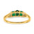 10k Polished Triple Emerald and Diamond 3-stone Ring RM5764-EM-003-1YA