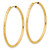 14k Polished and Satin D/C 2.00mm Endless Hoop Earrings TF2182