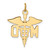 14k Large M.D. Caduceus Charm A1195