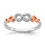14k Rose Gold w/White Rhodium Diamond Infinity Ring RM5733-006-WRA