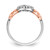 14k Rose Gold w/White Rhodium Diamond Infinity Ring RM5733-006-WRA
