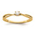First Promise 14k Criss-Cross 1/8 carat Round Diamond Complete Promise/Engagement Ring RM6619E-012-YAA
