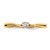 First Promise 14k Criss-Cross 1/8 carat Round Diamond Complete Promise/Engagement Ring RM6619E-012-YAA