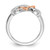 14k Two Tone Diamond Heart Infinity Symbol Ring RM5732-016-WRA