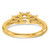 14K Gold Lab Grown Diamond VS/SI FGH 3-Stone Semi-mount Engagement R RM4229E-100-YLG